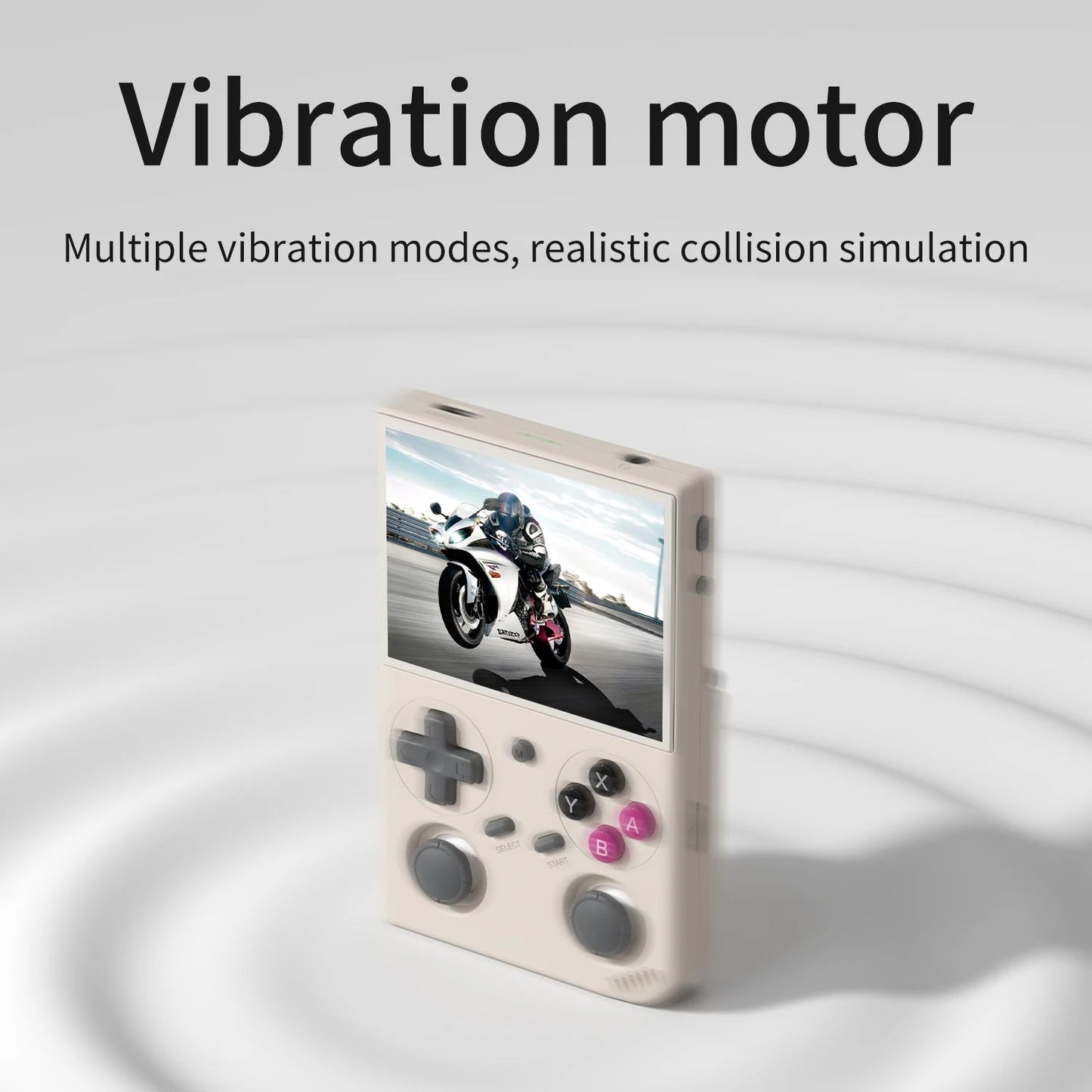 Retro Handheld Game Console With 35Inch IPS Screen Linux OS Dual Joysticks Vibration Motor 64GB Mem 3