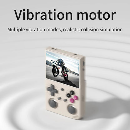 Retro Handheld Game Console With 35Inch IPS Screen Linux OS Dual Joysticks Vibration Motor 64GB Mem 3