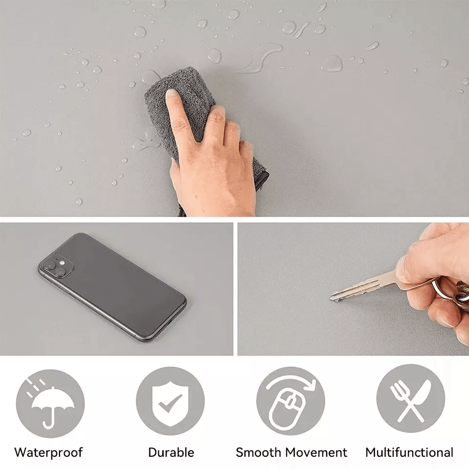 Leather Office Desk Mat Waterproof Computer Desk Pad  Large Mouse Pad With NonSlip Base For Home  O 1