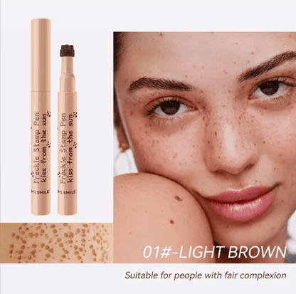 Faux Freckle Pen Stamp Waterproof Color Natural Freckles Makeup Stamp With 5 Sizes For Soft Dot Sun 10