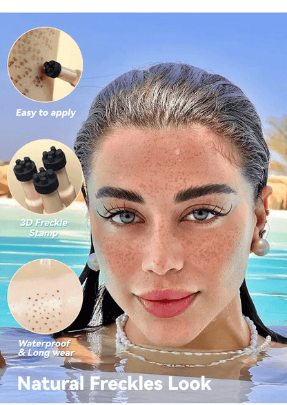 Faux Freckle Pen Stamp Waterproof Color Natural Freckles Makeup Stamp With 5 Sizes For Soft Dot Sun 4