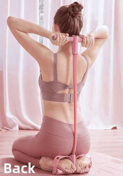 Puller Rope Yoga Exercise Band Foot Pedal Resistance Trainer For Full Body Stretch Pull Home Workou 2