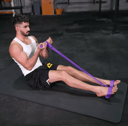 Puller Rope Yoga Exercise Band, Foot Pedal Resistance Trainer for Full Body Stretch Pull, Home Workout & Fitness Toning