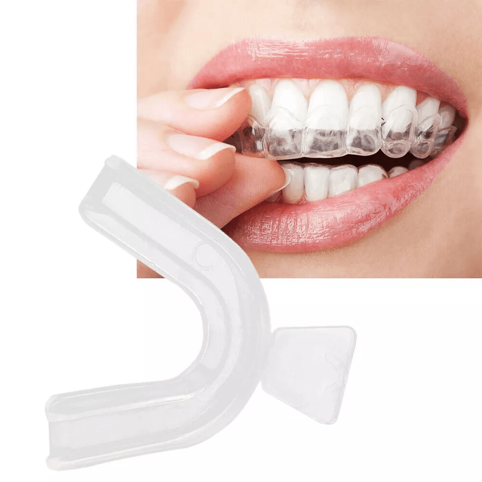 Silicone Mouth Guard for Night Sleep, Dental Bite Tray for Teeth Grinding & Clenching