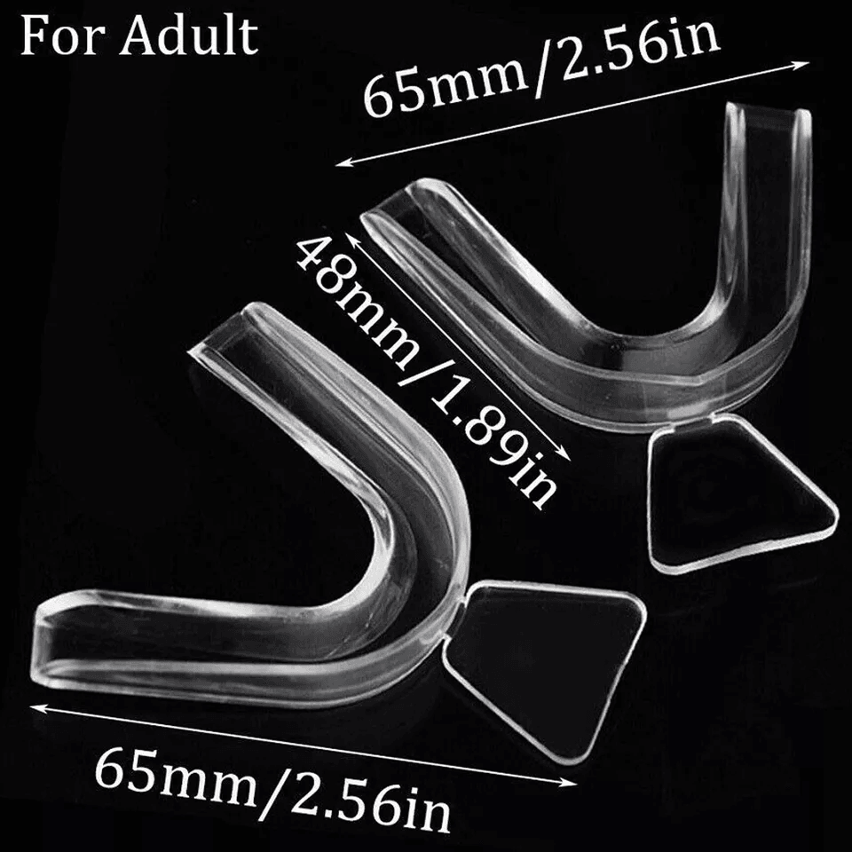 Silicone Mouth Guard For Night Sleep Dental Bite Tray For Teeth Grinding  Clenching 2