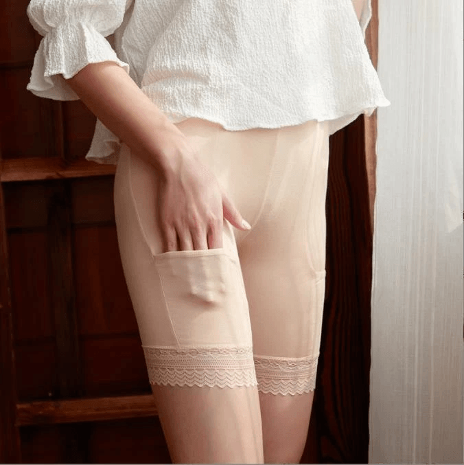 High Waist Women Safety Under Shorts With Pocket Seamless Modal Leggings For Skirt Dress  Plus Size 2
