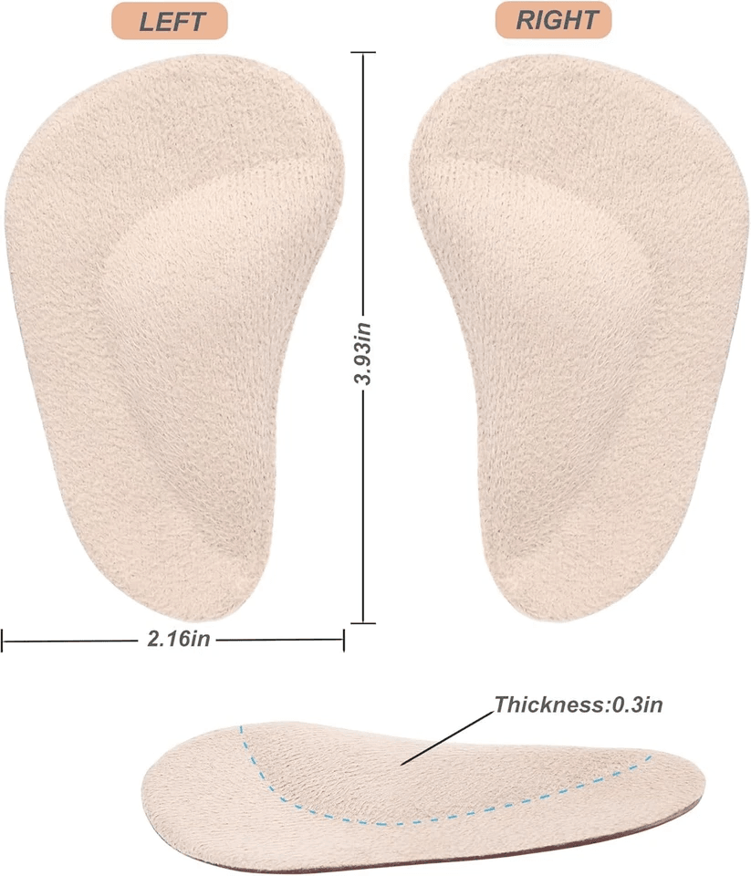 Reusable Gel Arch Support Shoe Insoles For Flat Feet  Heel Pain Relief 3