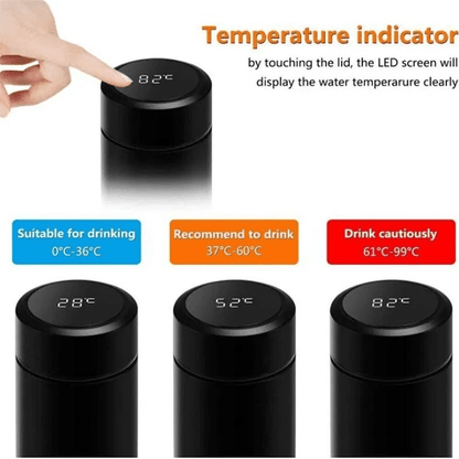 Smart Sports Water Bottle Coffee Thermo With LED Temperature Display Hot  Cold Vacuum Insulated 3