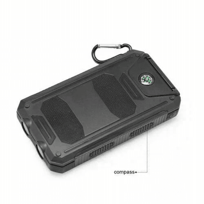 Waterproof Solar Power Bank Portable External Battery Charger Dual USB Outdoor Mobile Phone Emergen 6