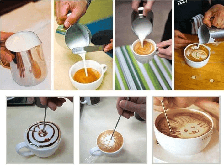 Stainless Steel Coffee Latte Art Pen Barista Needle Tool For Foam Design 1
