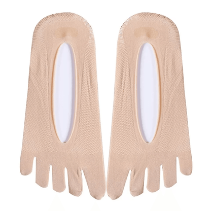 Mens Womens No Show Invisible Nonslip Boat Cotton Low Cut Toe Socks Breathable Five Finger Socks Fo 6