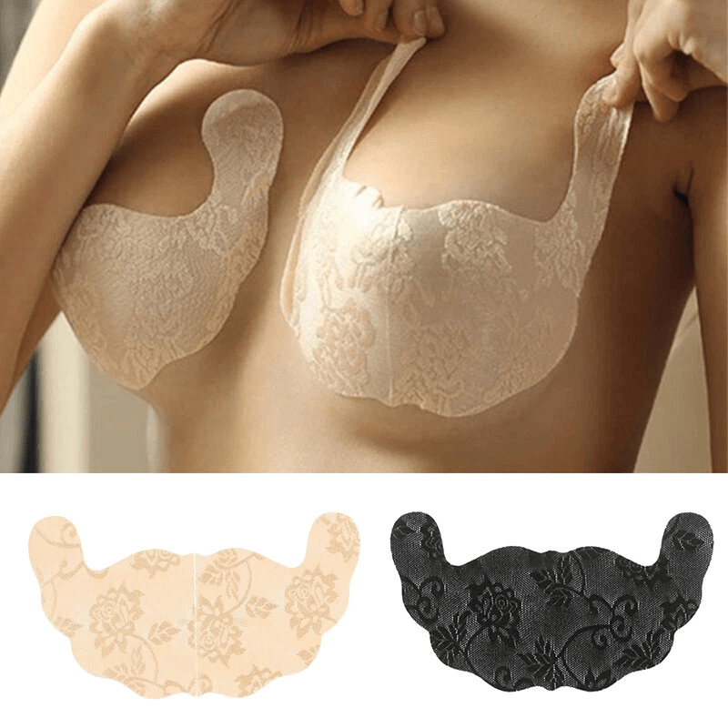 Lace Invisible Bra Adhesive Tape, Instant Breast Lift & Nipple Covers for Strapless Outfits