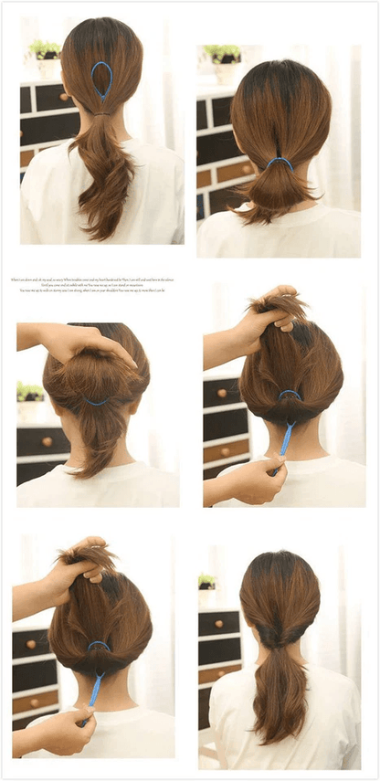 Hair French Braid Topsy Tail Clip Styling Stick DIY Bun Maker Tool 1