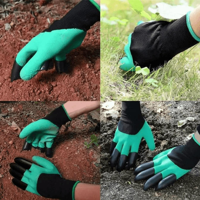 Gardening Digging Planting Pruning Tools Lawn Care Claws Garden Genie Gloves for Easy Yard Work and Outdoor Planting