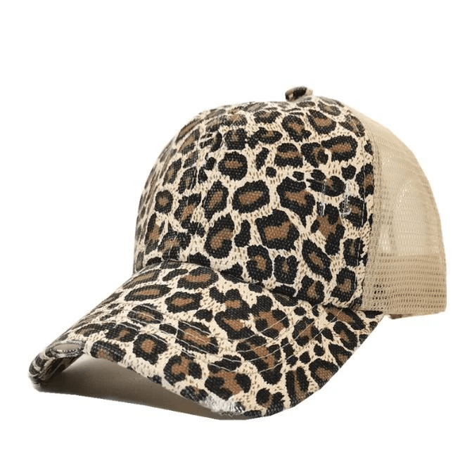 Plain Adjustable Mesh Back Ponytail Baseball Cap Polo Style Cotton Distressed Mesh Caps 6