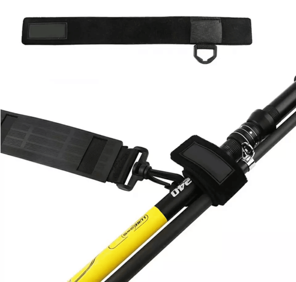 Fishing Rod Carrier Adjustable Shoulder Belt Straps Bandage Tackle Holder For Easy Transport 4