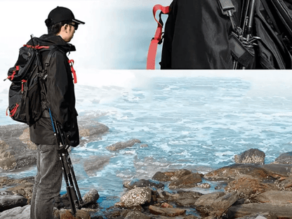 Fishing Rod Carrier Adjustable Shoulder Belt Straps Bandage Tackle Holder for Easy Transport