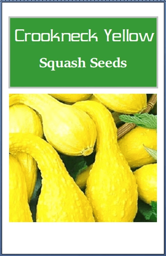 Crookneck Yellow Squash Seeds, Non-GMO Heirloom Squash for Your Garden