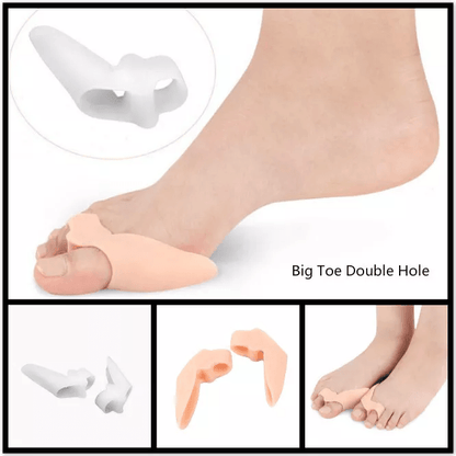 Silicone Gel Toe Separator Corrector Orthotics Straightener Bunion Relief Soft Toe Spacers For Foot 5