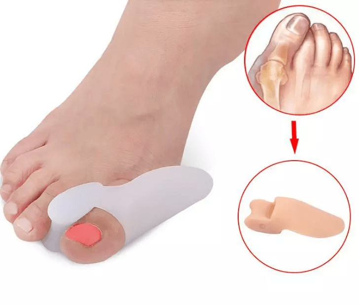 Silicone Gel Toe Separator Corrector Orthotics Straightener Bunion Relief Soft Toe Spacers For Foot 2