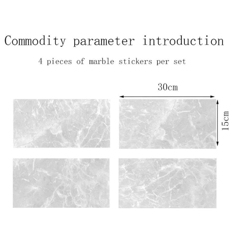 Self Adhesive Marble Vinyl Stickers Peel  Stick Waterproof Paper For Kitchen Bathroom Furniture Ren 2