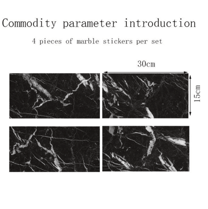 Self Adhesive Marble Vinyl Stickers Peel  Stick Waterproof Paper For Kitchen Bathroom Furniture Ren 4