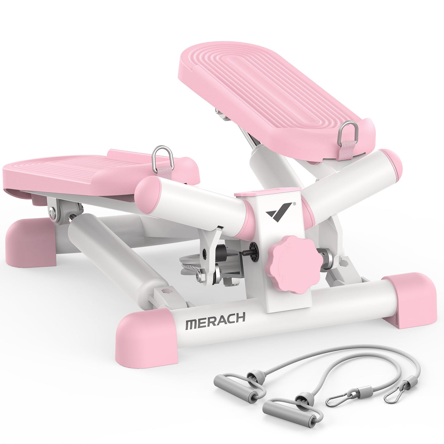 Mini Exercise Stepper With Resistance Bands330lb Capacity Twist Stepper For Home CardioFull Body Wo 6