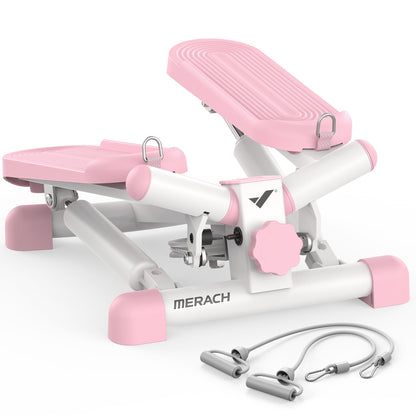 Mini Exercise Stepper With Resistance Bands330lb Capacity Twist Stepper For Home CardioFull Body Wo 6