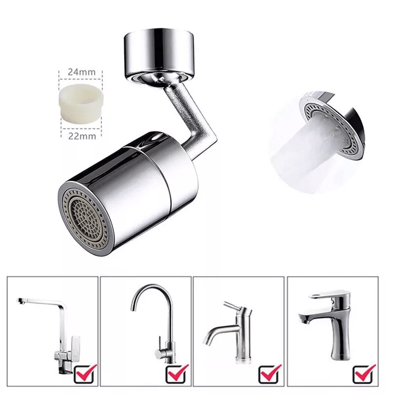 Female Thread Aerator Rotating Faucet Connector Universal Water Outlet Adapter 1
