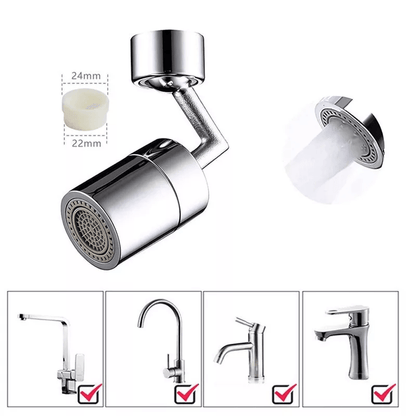 Female Thread Aerator Rotating Faucet Connector Universal Water Outlet Adapter 1