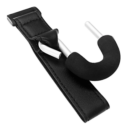 Leather Metal Baby Stroller Hook Clip Hanger Anti Slip Carabiner Spring Clip Heavy Duty Bag Holder  7