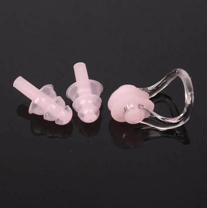 Silicone Waterproof Swim Swimming Nose Clip Ear Plug Combo Set Soft Reusable Nose Clips For Adults  1
