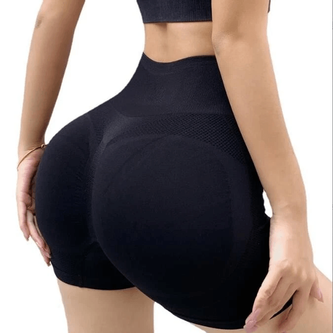 Soft Stretch Workout Yoga Set For Women  Butt Lift Bike Shorts And Padded Bra Women Fitness Activew 7