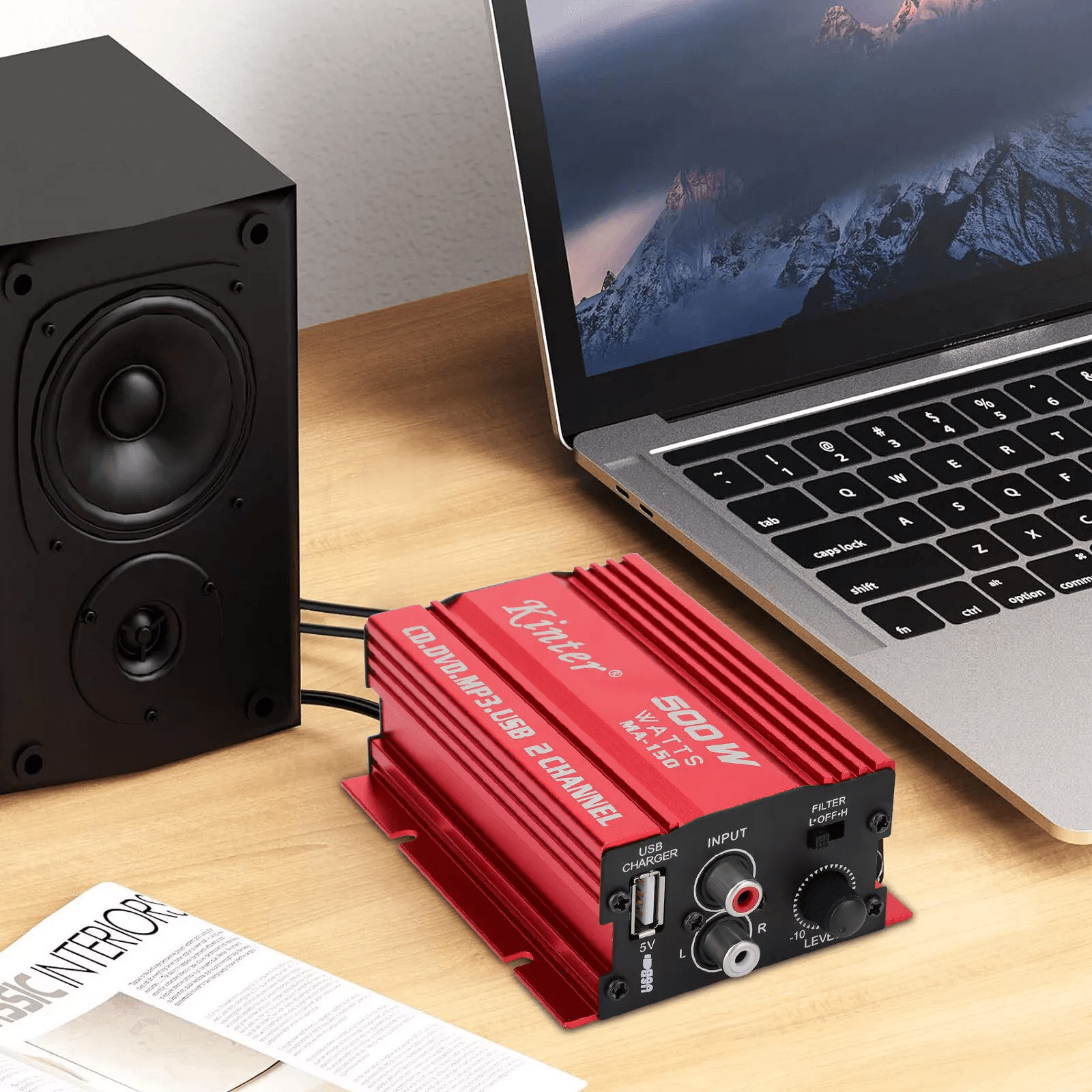 Stereo Power Amplifier Bass Audio Amp For Car  Home Use 2