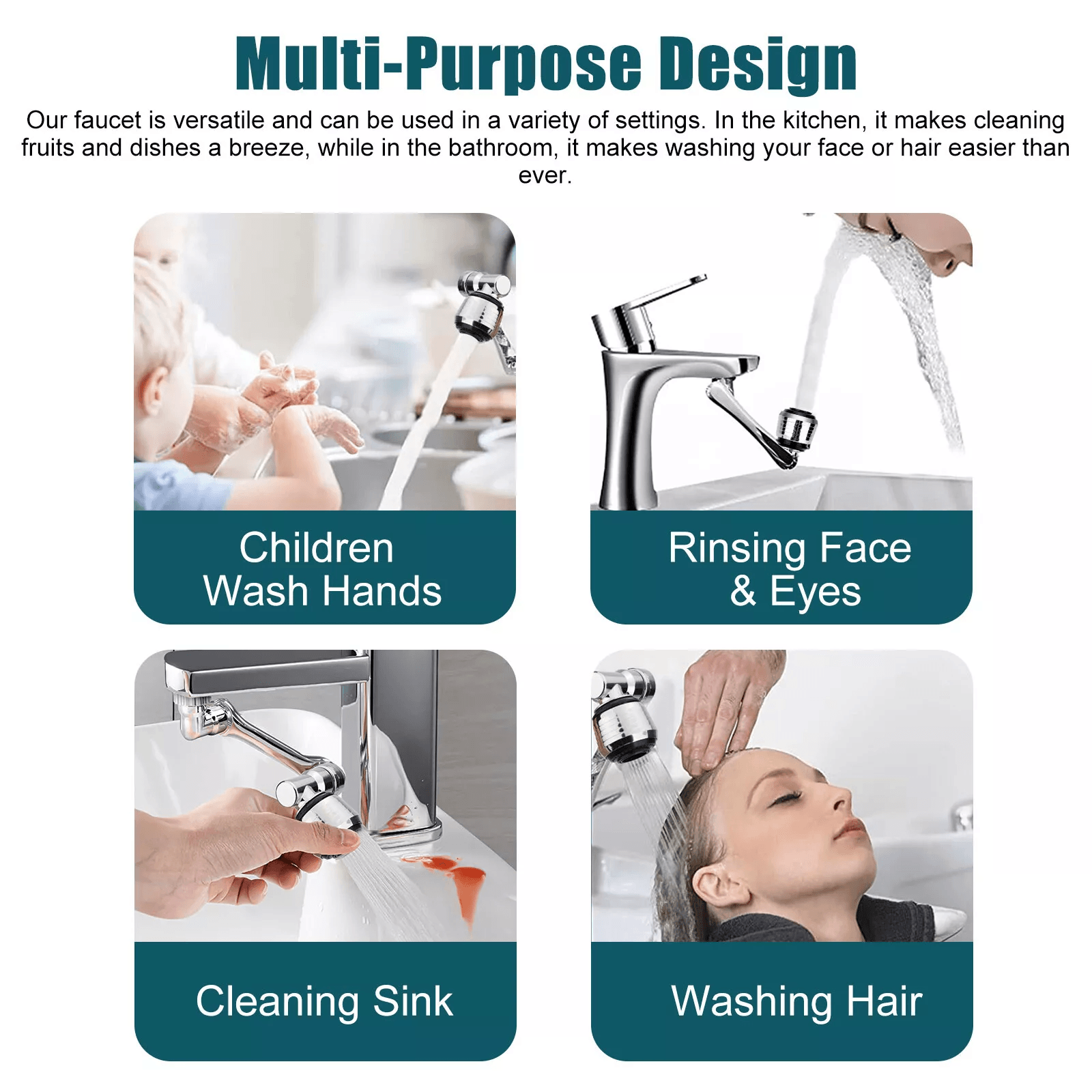 Universal Swivel Extension Faucet Robotic Arm Rotate Tap Extenders For Kitchen And Bathroom 2