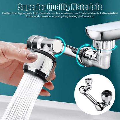 Universal Swivel Extension Faucet, Robotic Arm Rotate Tap Extenders for Kitchen and Bathroom