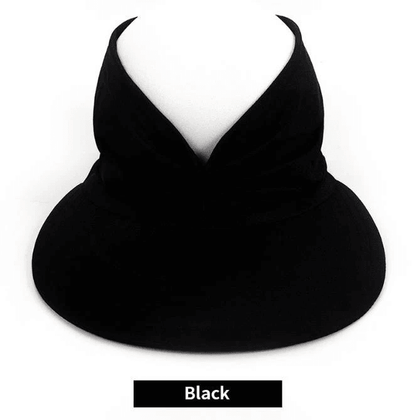 Stretchable Women Turban Sun Visor Hat For Sports Golf Hijab Wide Brim Ponytail Cap UV Protection F 2