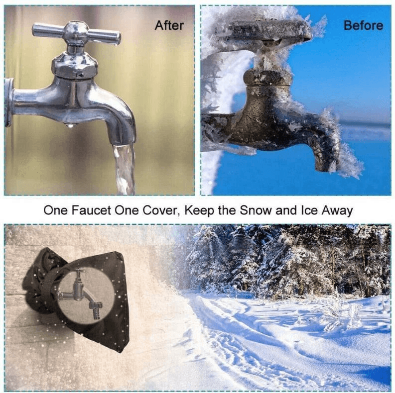 Winter Outdoor Garden AntiFreeze Faucet Protective Cover Protector Sock For Cold Weather Water Spig 5
