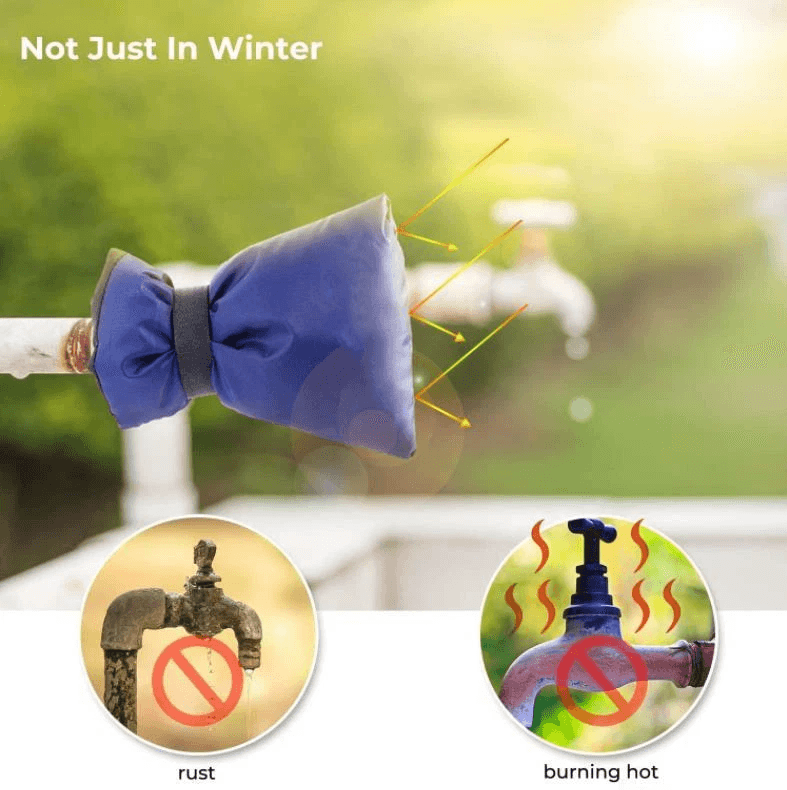 Winter Outdoor Garden AntiFreeze Faucet Protective Cover Protector Sock For Cold Weather Water Spig 3