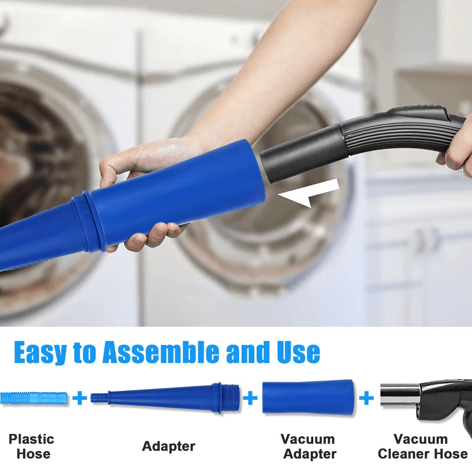 Dryer Vent Cleaner Kit Vacuum Hose Attachment Lint Remover Brush Power Washer 2