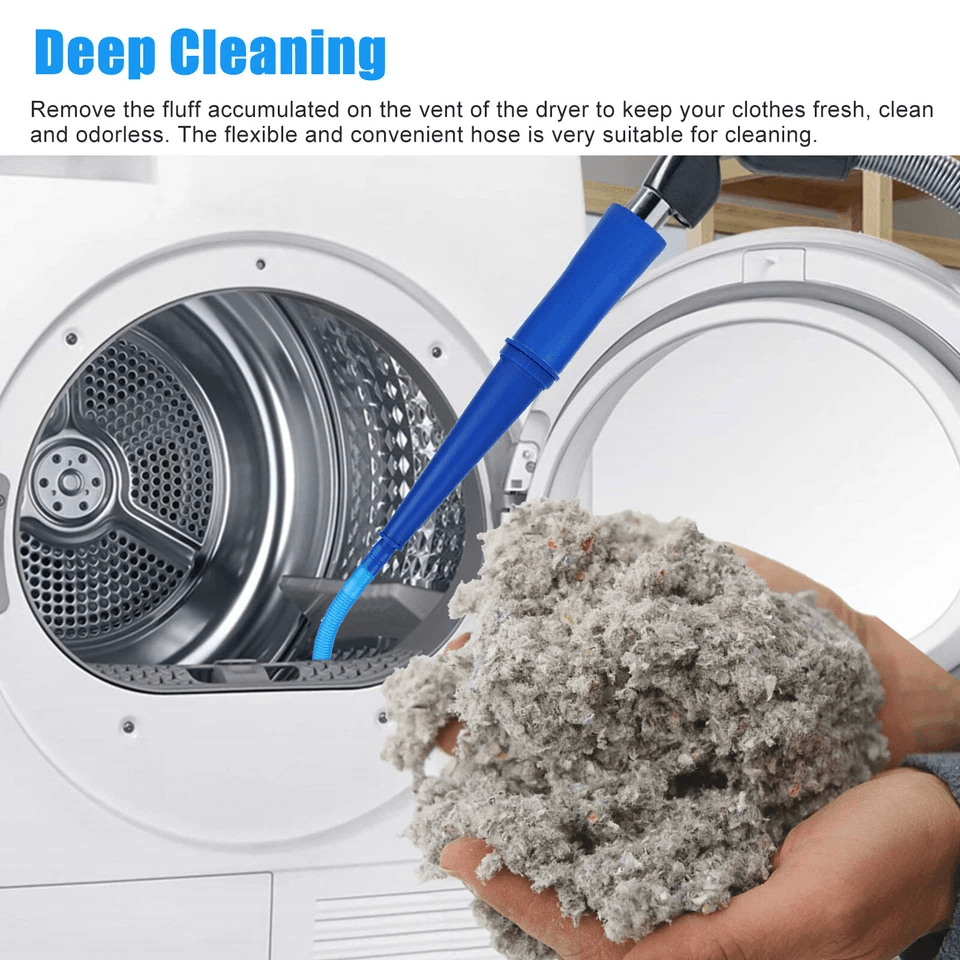 Dryer Vent Cleaner Kit Vacuum Hose Attachment Lint Remover Brush Power Washer 1