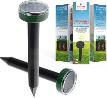 Solar Power Ultrasonic Mice Gopher Mole Pest Snake Animal Repeller Outdoor Waterproof Garden Solar  7