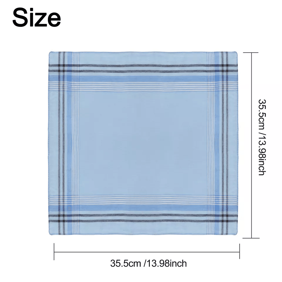 Men Handkerchiefs Classic Hankies Cotton Pocket Square Perfect Gift For Men 4