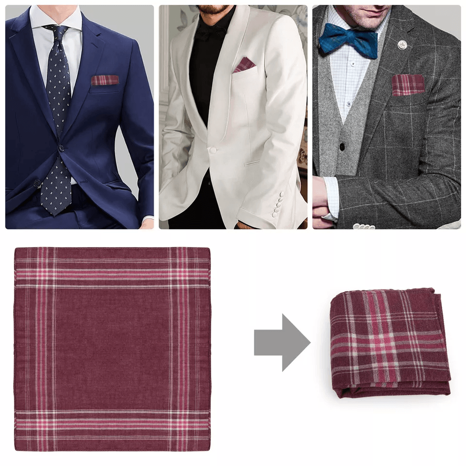 Men Handkerchiefs Classic Hankies Cotton Pocket Square Perfect Gift For Men 3