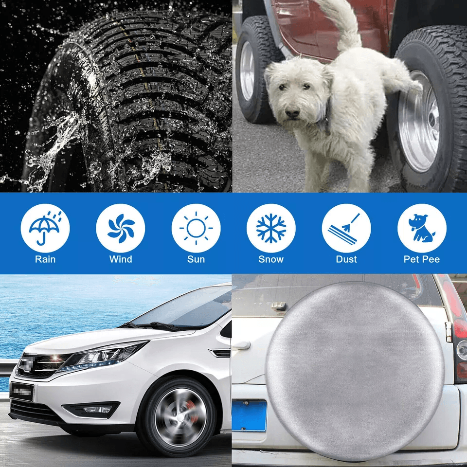 Waterproof Tire Covers For RV Trailer Camper UV Protection For Tires 3