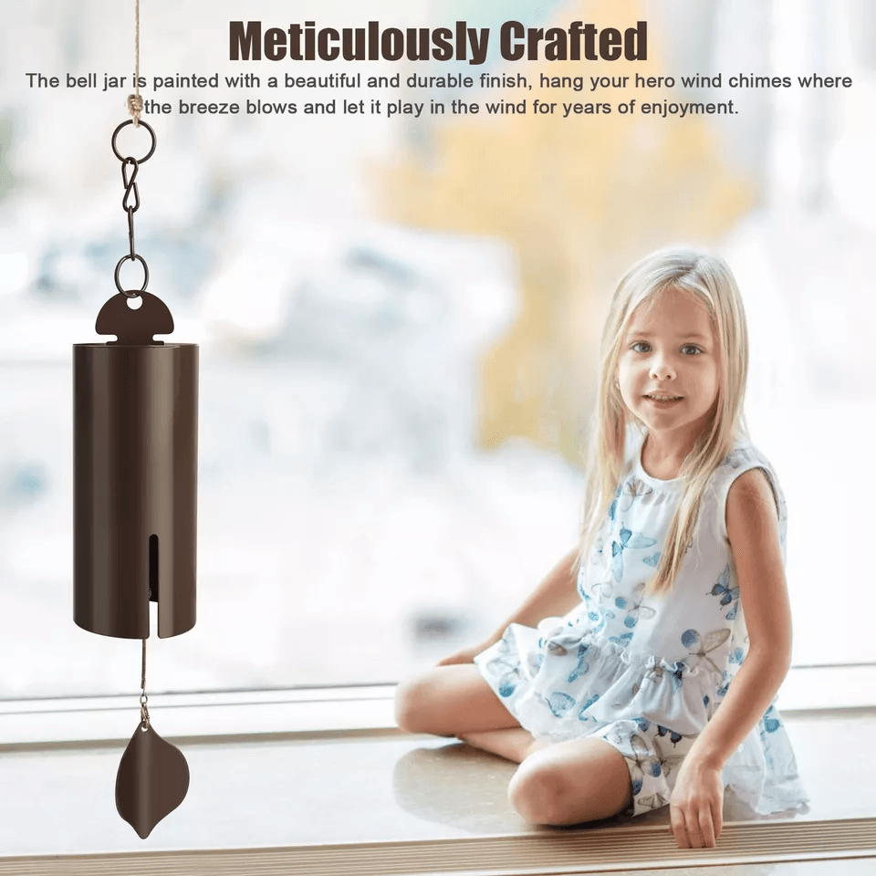 Heroic Wind Chime Outdoor Large Deep Resonance Serenity Bell Metal Home Decor Windbell For Backyard 3