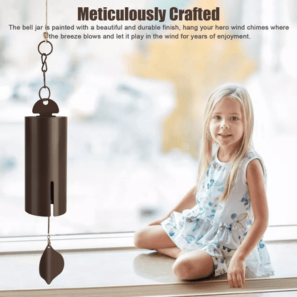 Heroic Wind Chime Outdoor Large Deep Resonance Serenity Bell Metal Home Decor Windbell For Backyard 3