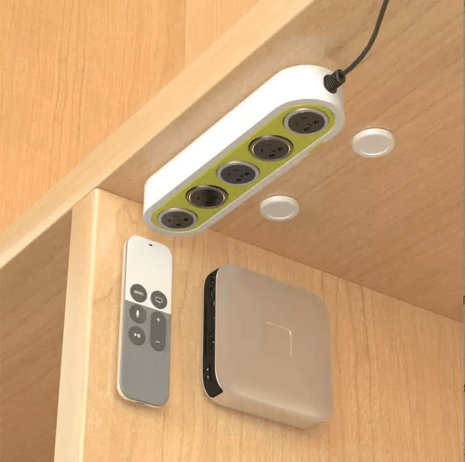 Phone Remote Control Magnetic Wall Mount Holder With Storage Hook 2