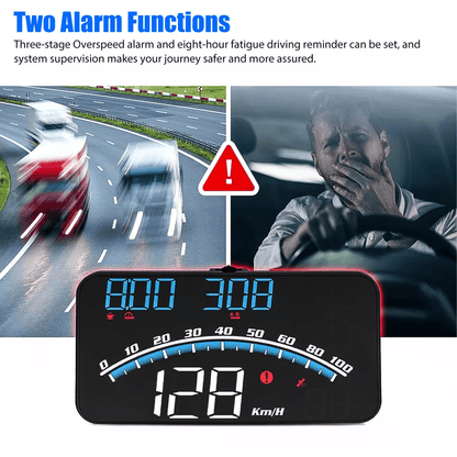 Universal Digital Speedometer GPS Car HUD Head Up Display Screen MPH Overspeed Alarm Plug And Play  5