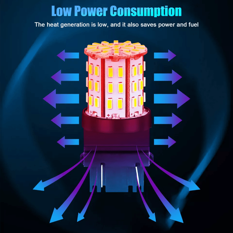 LED Reverse Tail Brake Stop Turn Signal DRL Light Bulb Pure White High Brightness Backup Parking Li 5